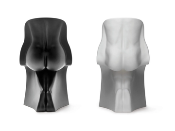 HIM + HER OPACA - Polyethylene chair by Casamania & Horm - view 2